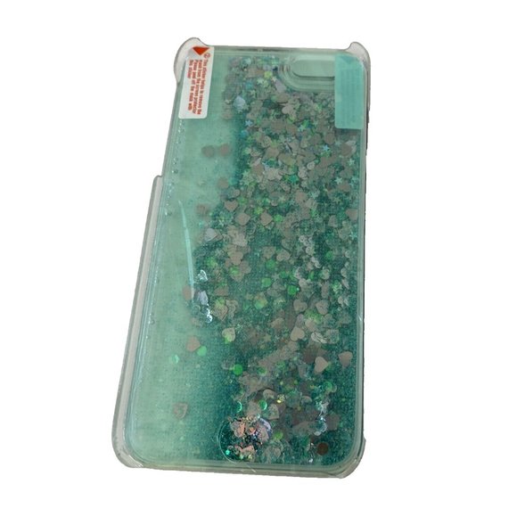 iPhone 6s Hard Case Moving Gel Cover Sparkly + Screen Protector, Blue Turquoise - Picture 7 of 7